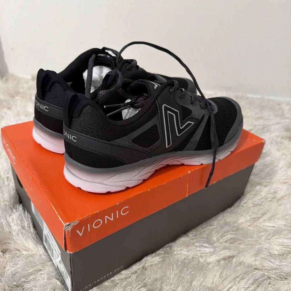 Vionic Women's 335 Miles Sneakers - Black/Mesh - Brand New - Size 10W